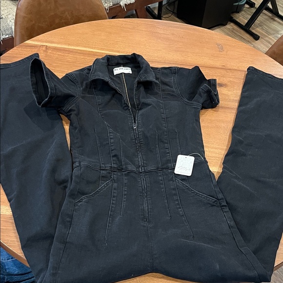 free people jumpsuit . we the free jumpsuit and Black Zip-Up Jumpsuit perfect - Picture 1 of 9